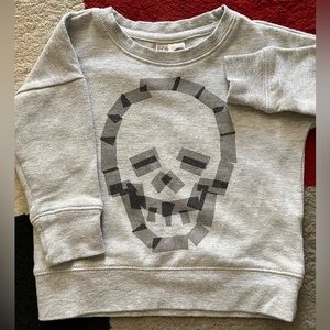 Skull sweatshirt! Punk rock kid 2T EUC Cotton On Kids